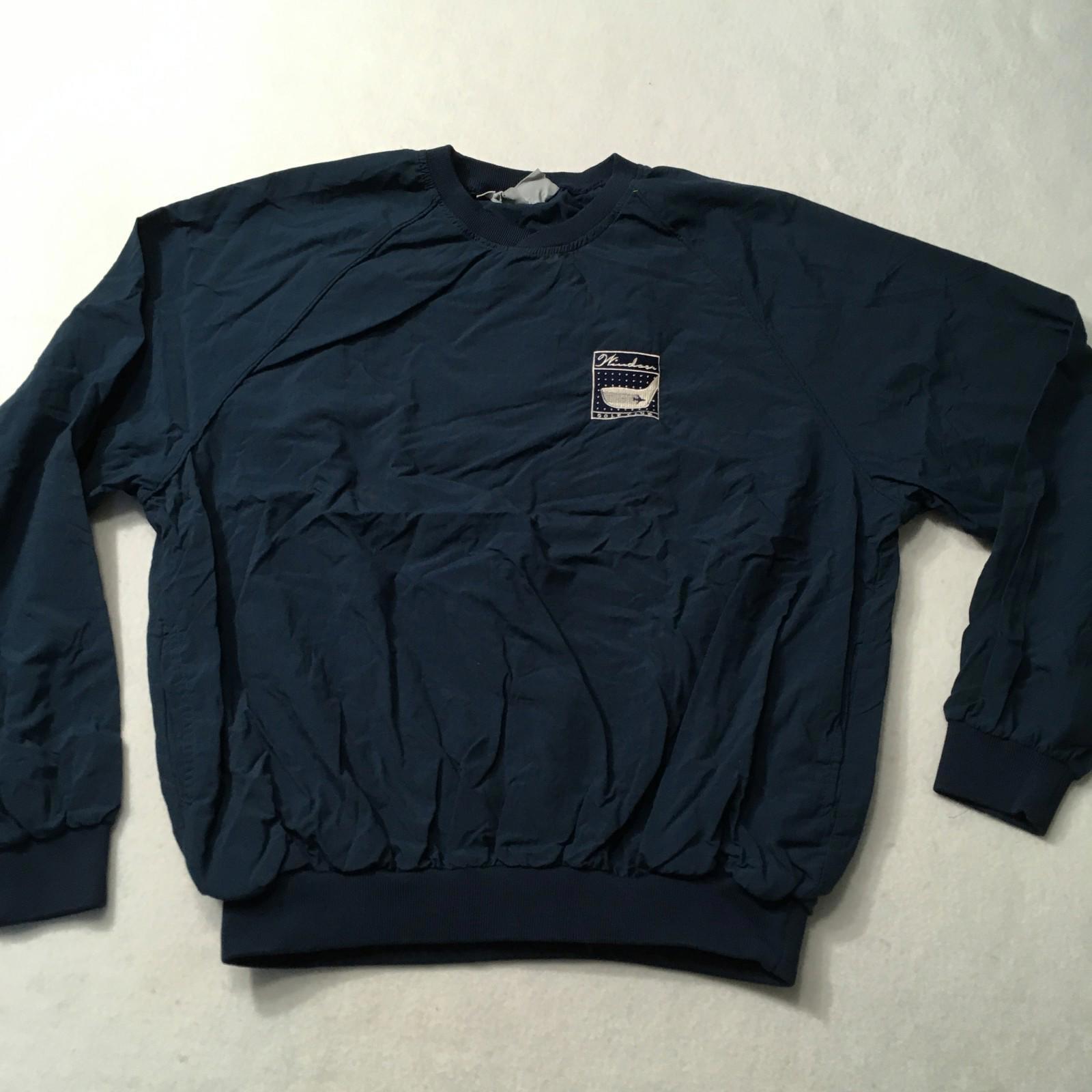 King Louie Large Windshirt Pullover Jacket Blue Made In Usa See Stain